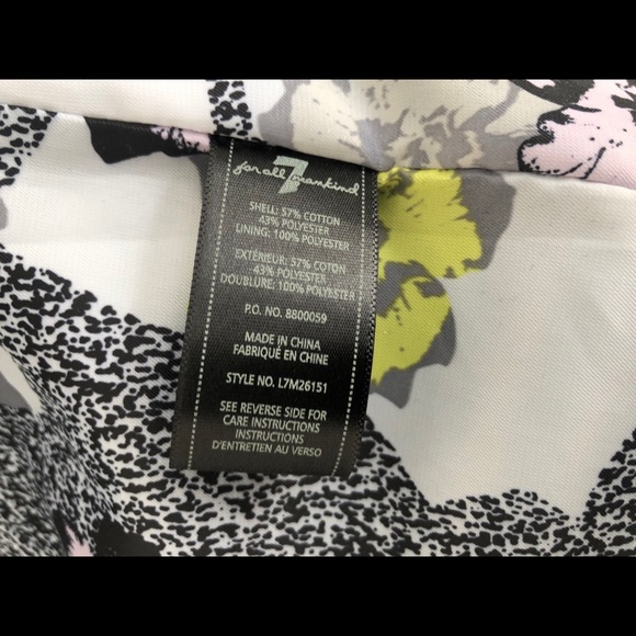 7 for all mankind Trench Coat With Floral Lining - Picture 8 of 8